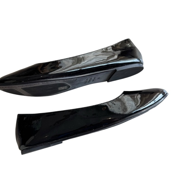Eileen Fisher - Patent Leather Ballet Flats Black Size 10 - Picture 6 of 9